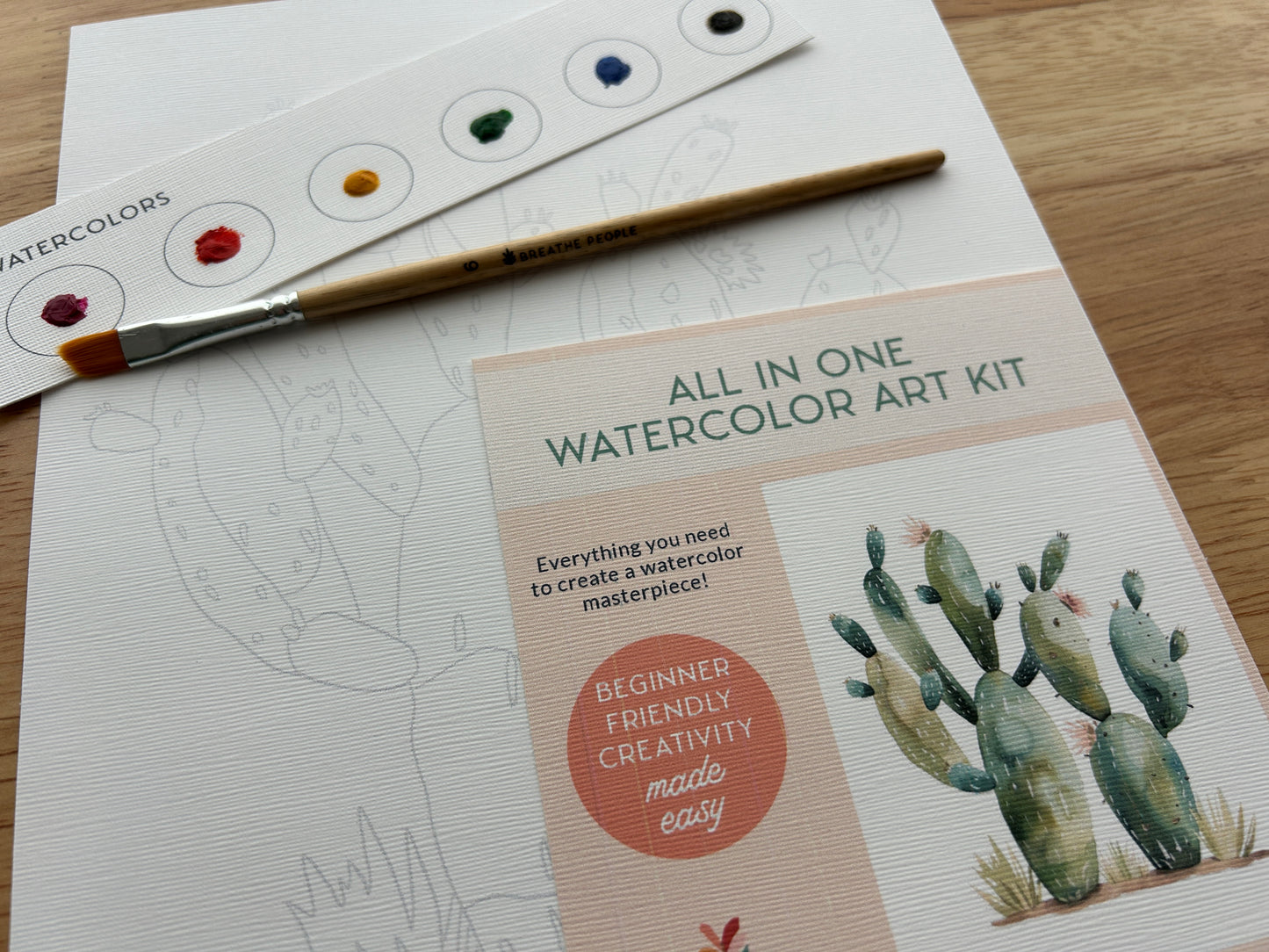 Cactus All-In-One Watercolor Kit