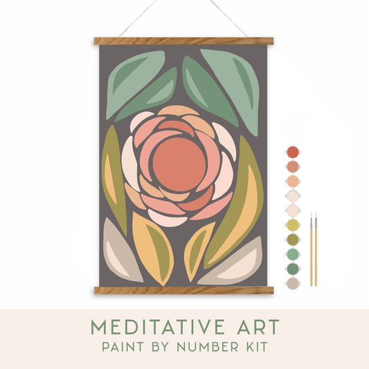 Blossom Meditative Art Paint by Number Kit