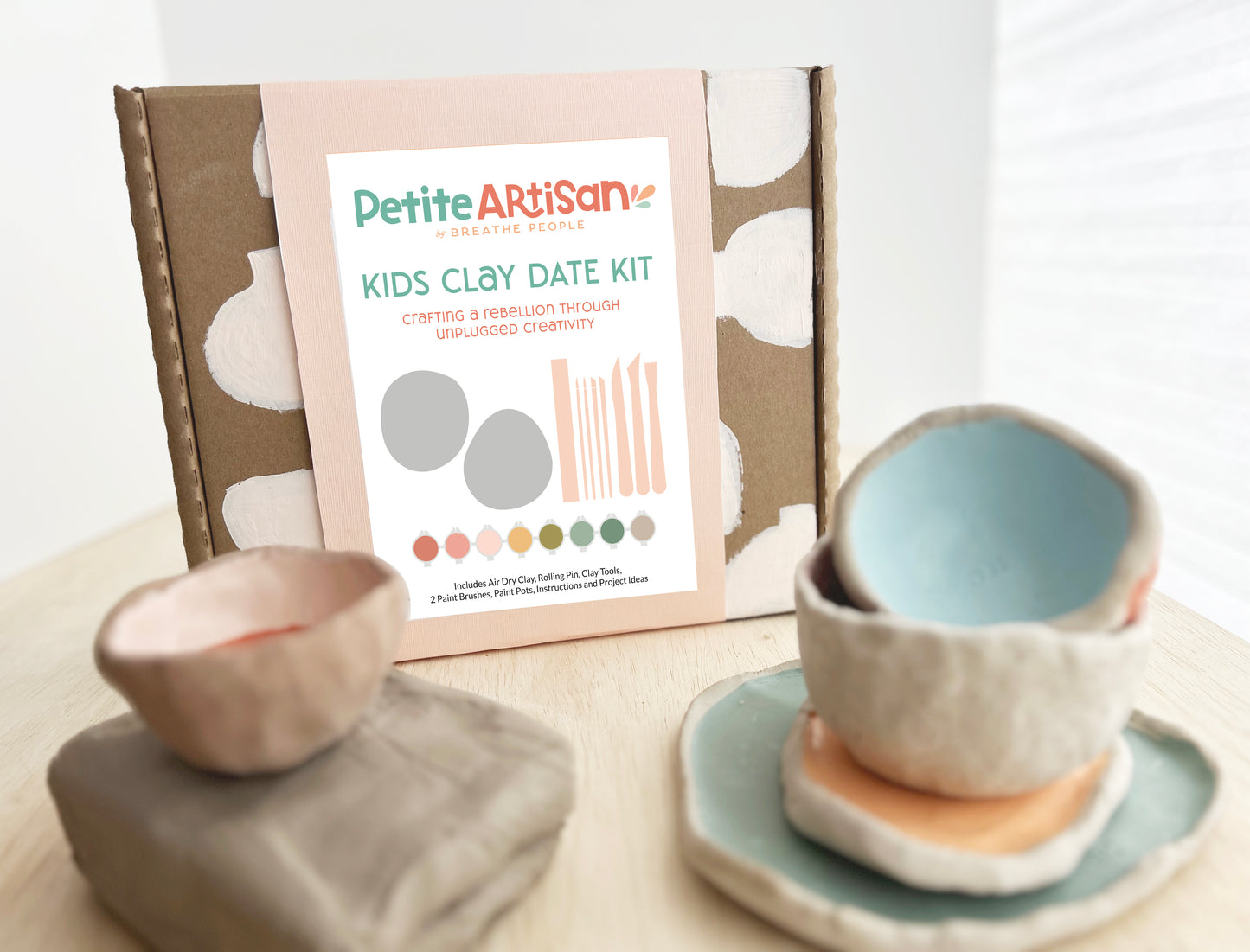 Petite Artisan Clay Date: Clay Kit for 2