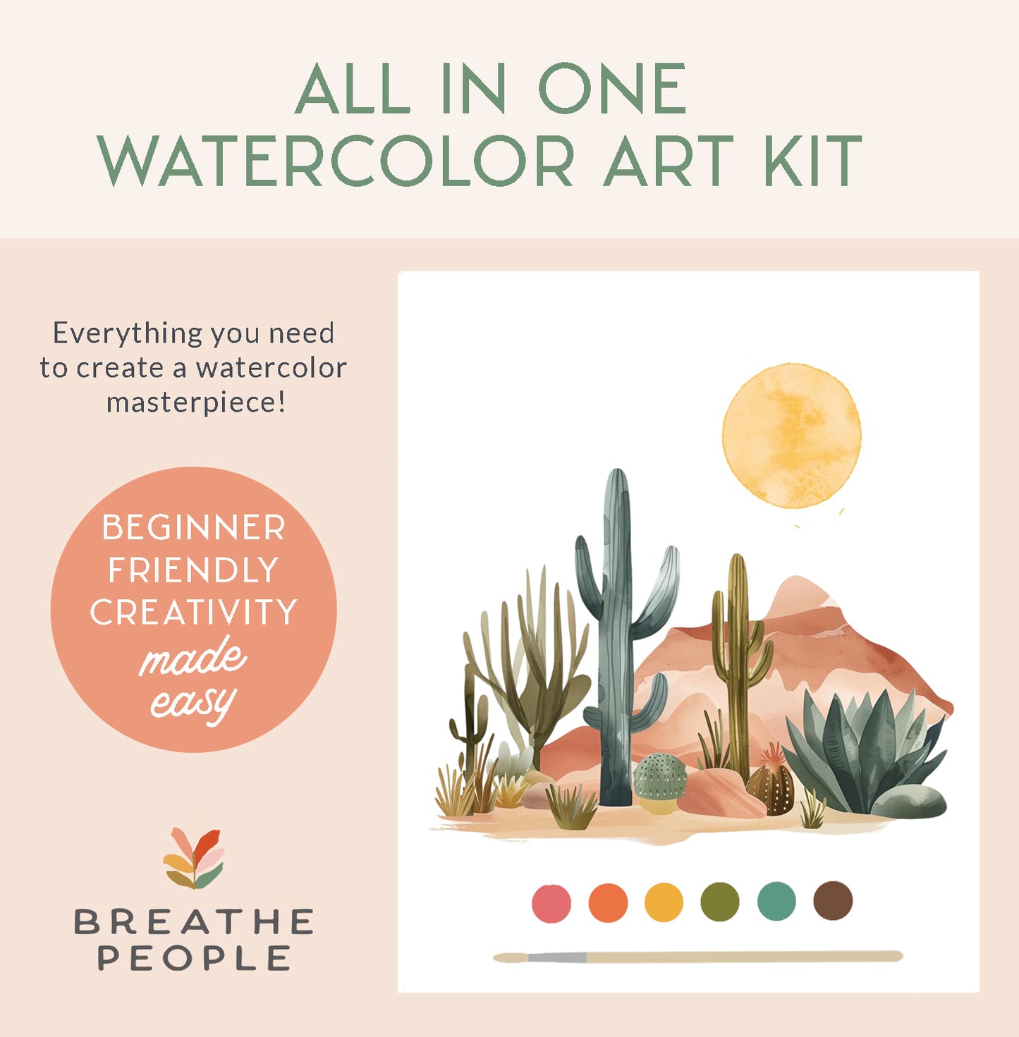 Desert Landscape All-In-One Watercolor Kit