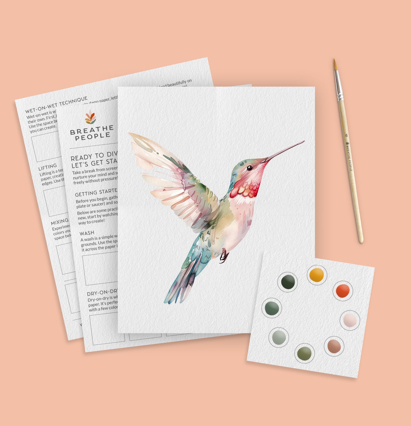 Hummingbird All-In-One Watercolor Kit