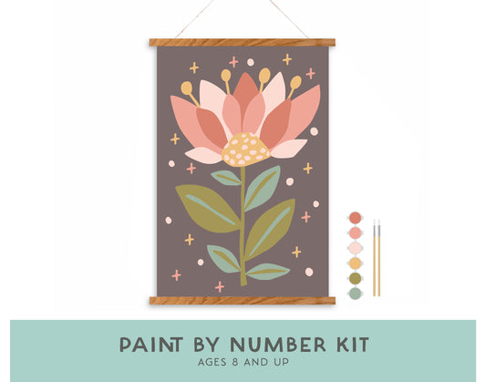 Mystic Flower Paint by Number Kit