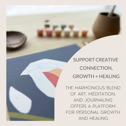 Self care meditative art kits support creative connection, growth and healing. 