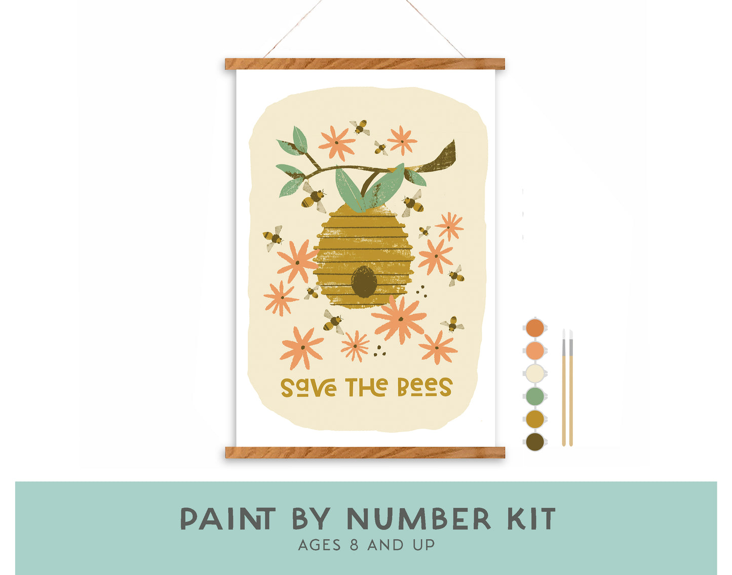 Save the Bees Paint by Number Kit