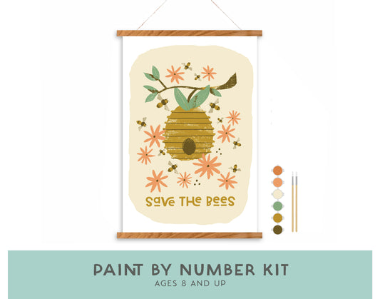 Save the Bees Paint by Number Kit