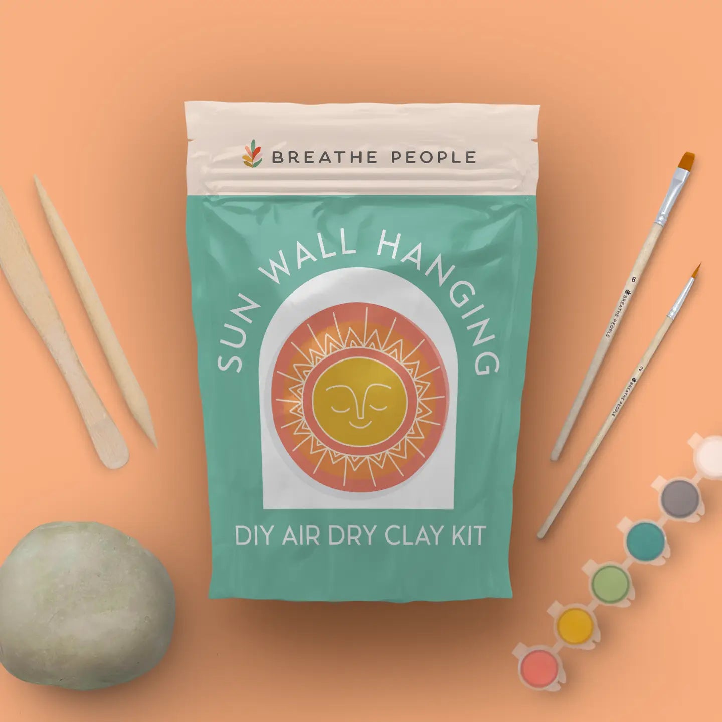 DIY Air Dry Clay Kit- Make Your Own Sun Wall Hanging