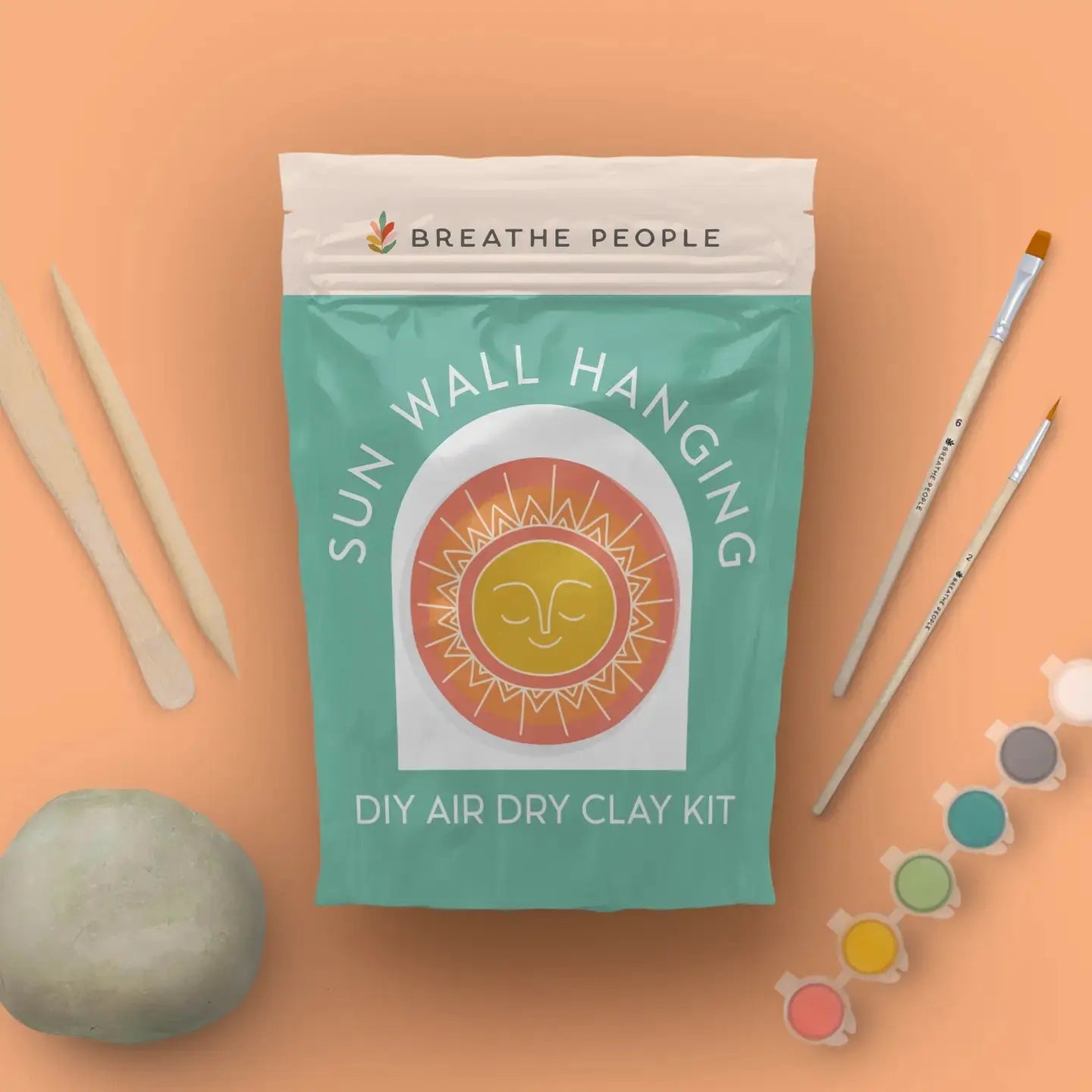DIY Air Dry Clay Kit- Make Your Own Sun Wall Hanging