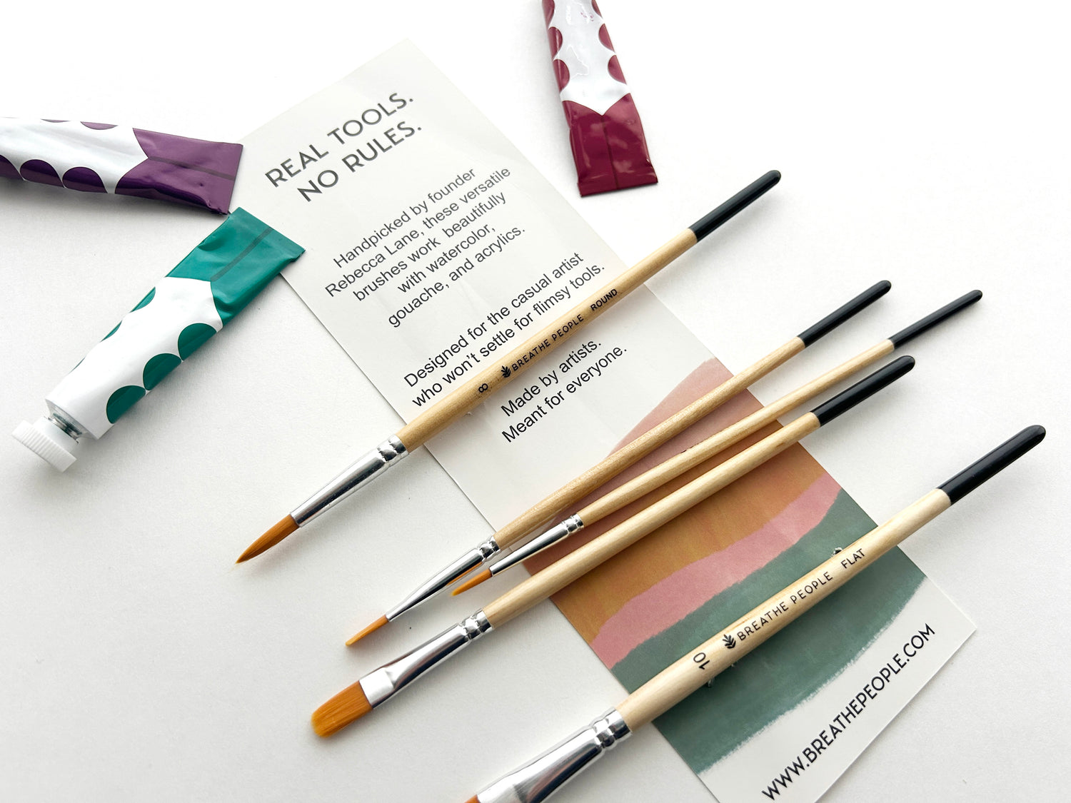 5-Piece Artist Brush Set for Beginners & Casual Creators