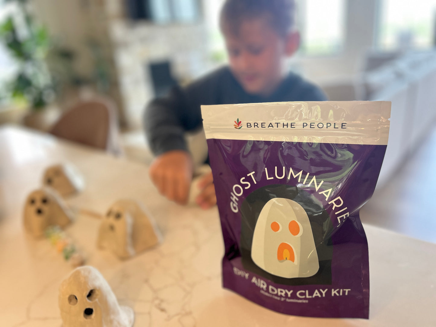 Spooky Cute Ghost Luminary Clay Kit