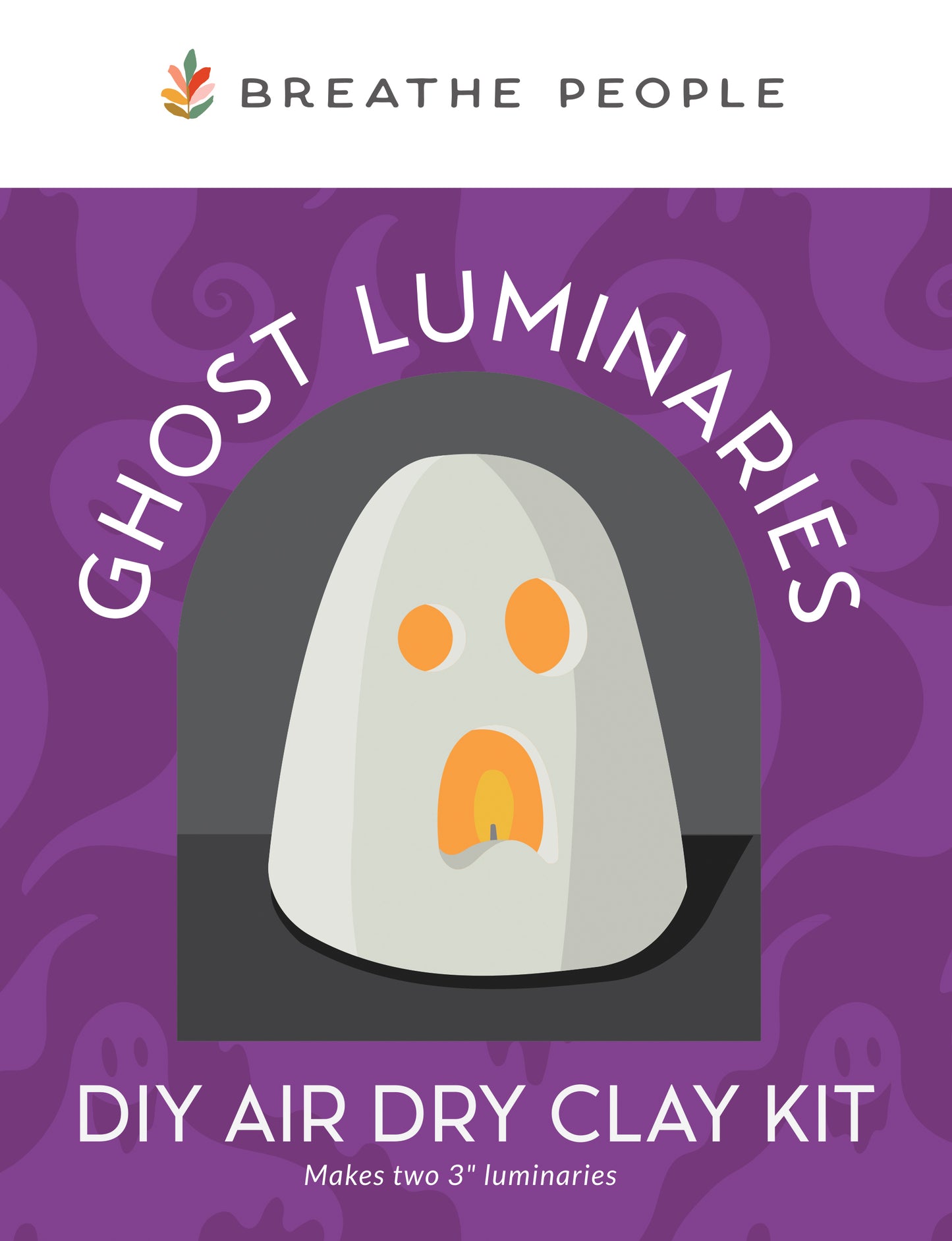 Spooky Cute Ghost Luminary Clay Kit