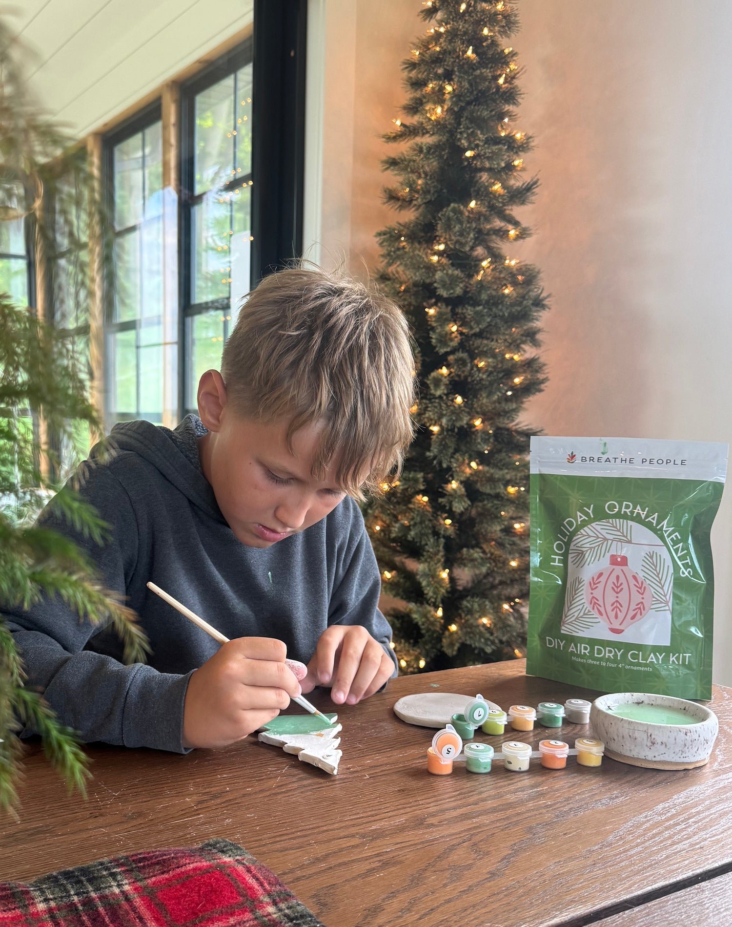 DIY Holiday Clay Ornament Kit- Round Ornaments
