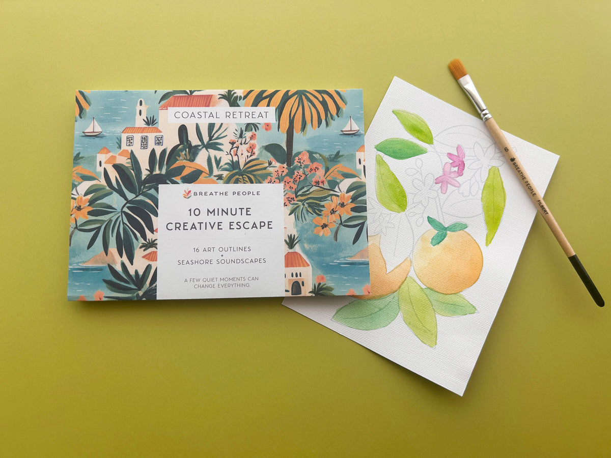 Coastal Retreat 10 Minute Creative Escape Gift Set