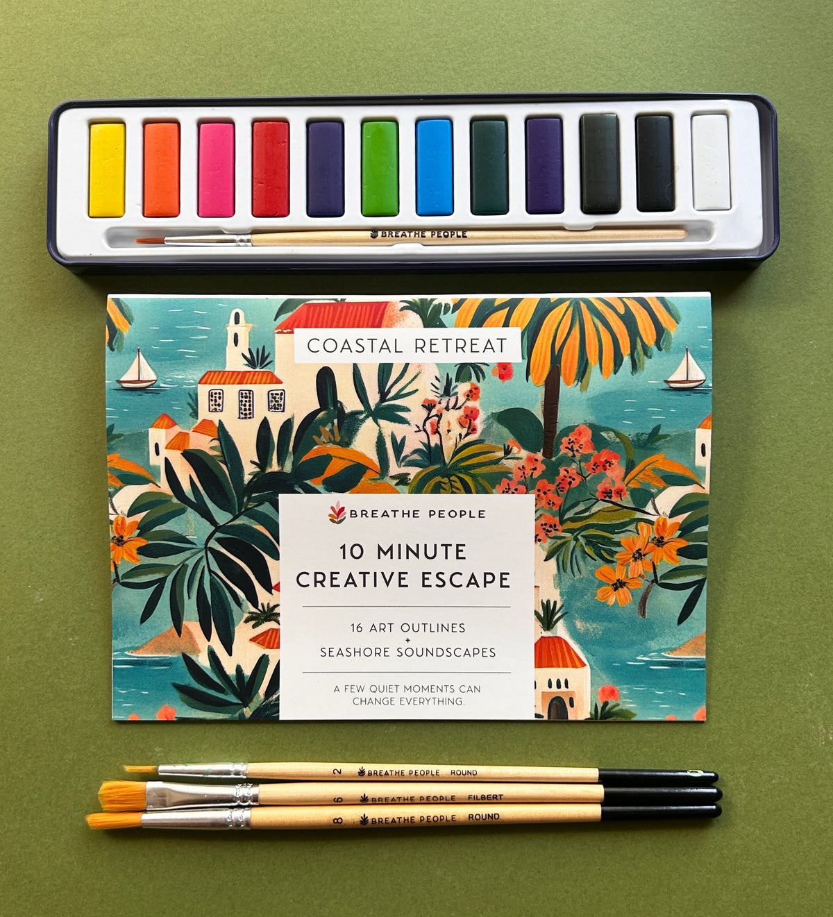 Coastal Retreat 10 Minute Creative Escape Gift Set