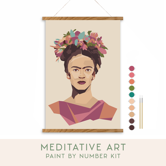 Frida Kahlo Meditative Art Paint by Number Kit
