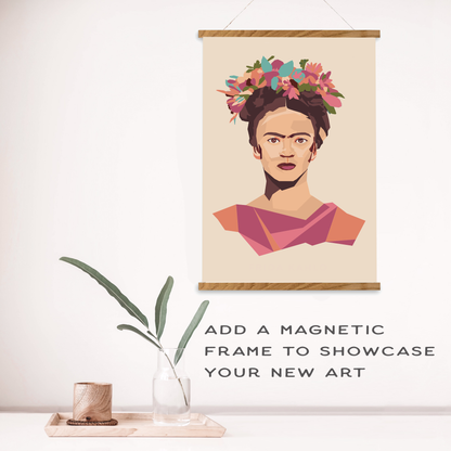 Image of Frida Kahlo painting kit. 