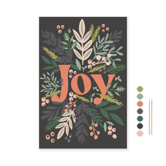 Joy Holiday Art Paint by Number Kit