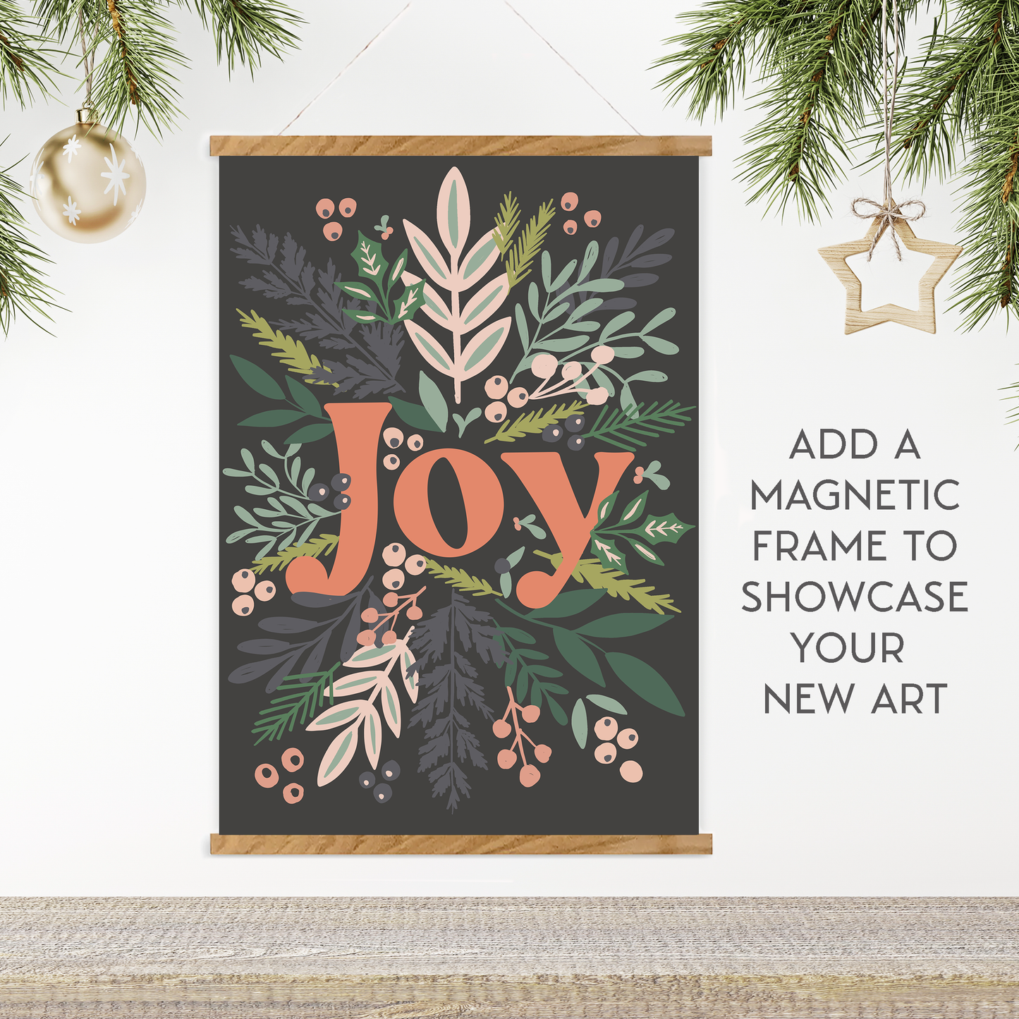 Joy Holiday Art Paint by Number Kit