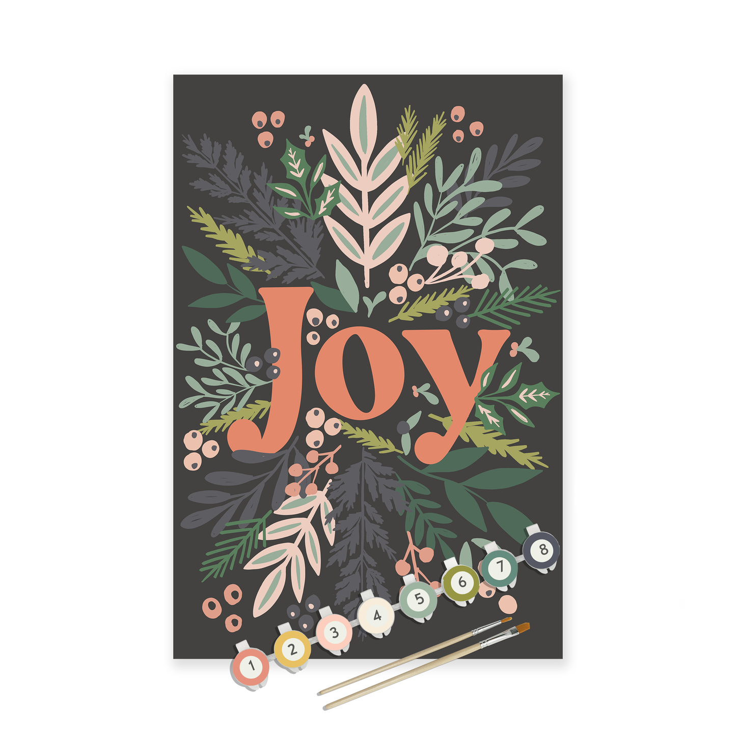 Joy Holiday Art Paint by Number Kit