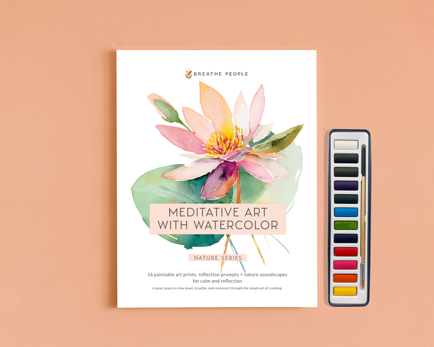 Sixteen Pages of Guided Watercolor Work, Built for the Analog Mind