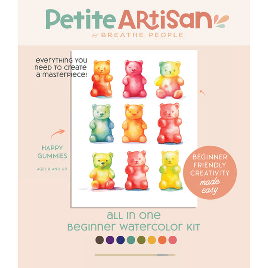Happy Gummies Watercolor Kit for Kids
