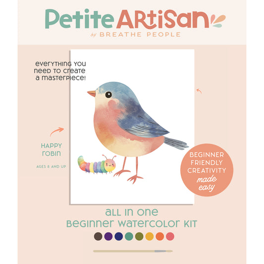 Happy Robin Watercolor Kit for Kids