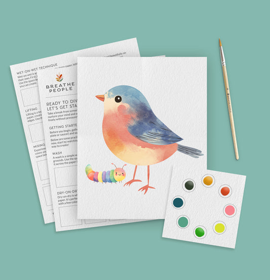 Petite Artisan Robin Watercolor Party Bundles