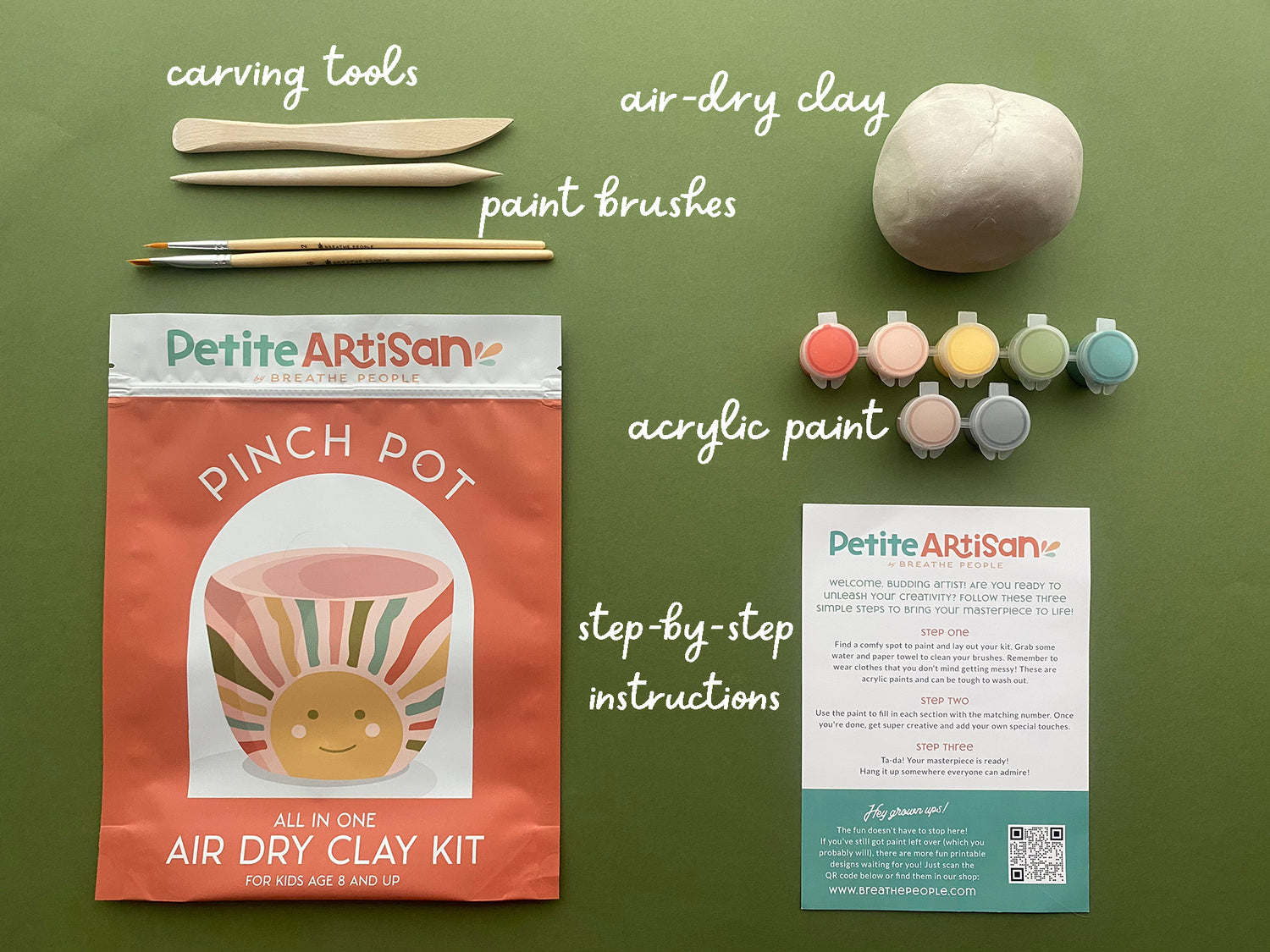 Petite Artisan Pinch Pot Clay Kit