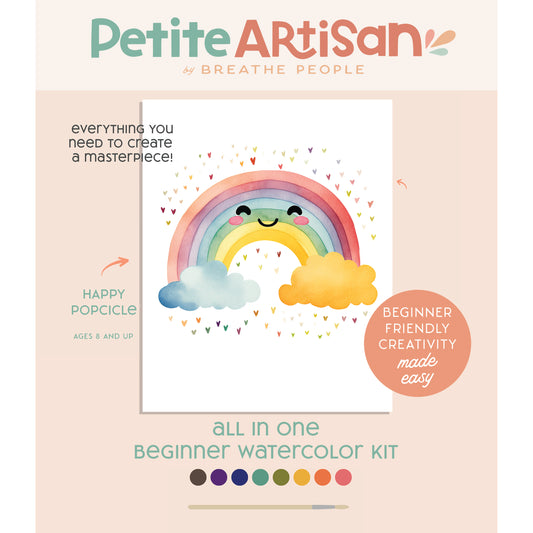 Happy Rainbow Watercolor Kit for Kids