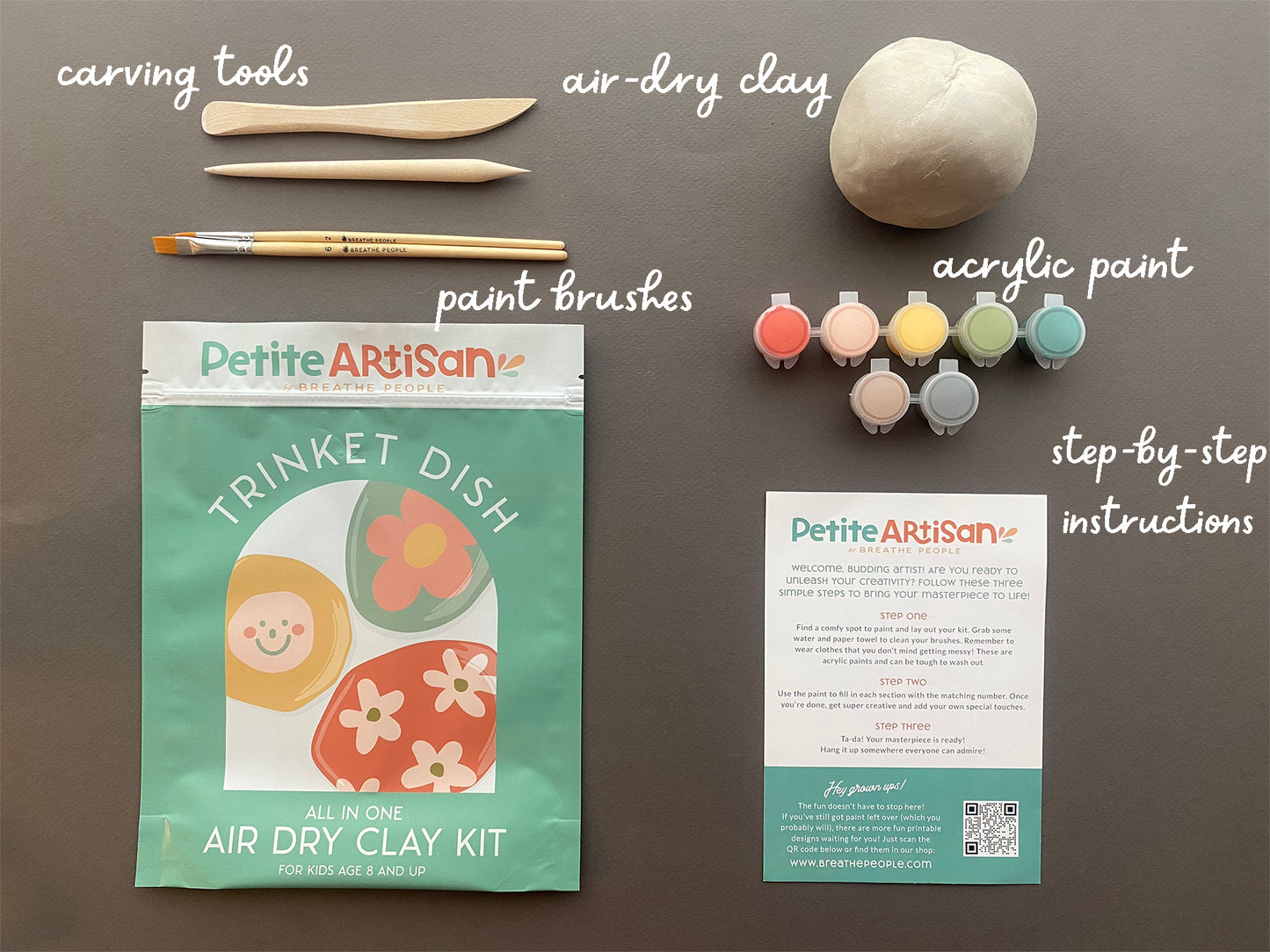Petite Artisan Trinket Dish Clay Kit