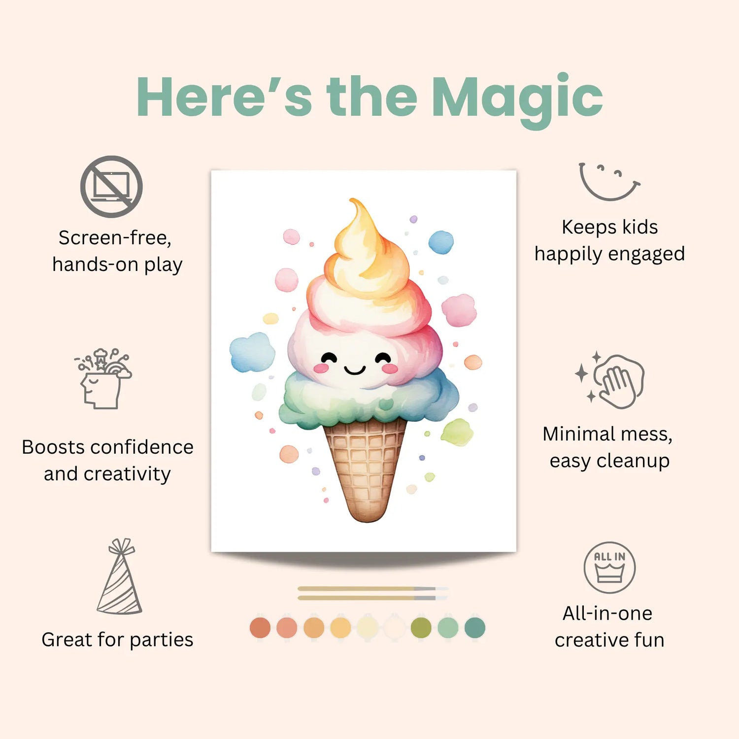 Popcicle Watercolor Kit for Kids