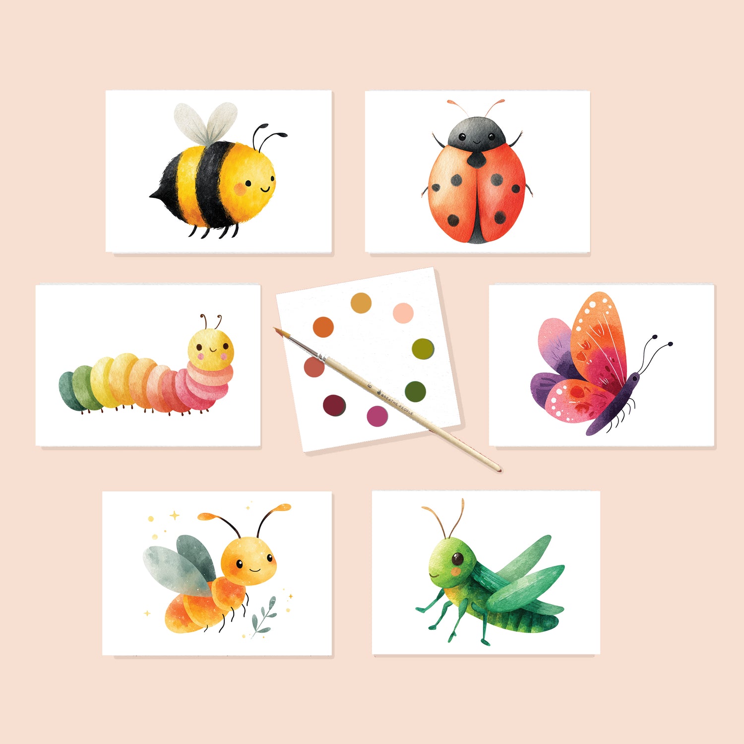 Garden Friends Watercolor Postcard Kit — Paint, Keep, or Send to Someone You Love