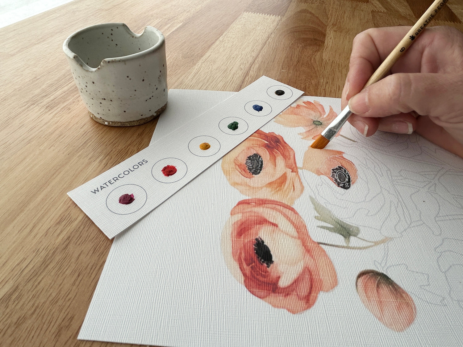 Ranunculus All-In-One Watercolor Kit
