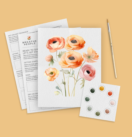 Ranunculus All-In-One Watercolor Kit