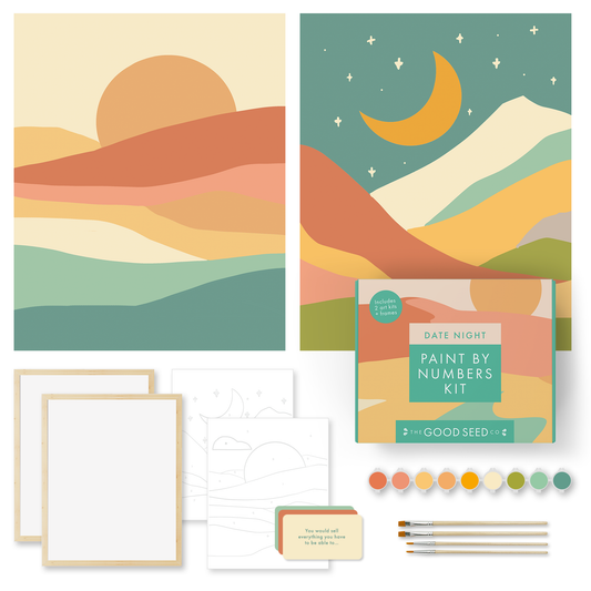 Deluxe Date Night Paint by Numbers Kit for Couples