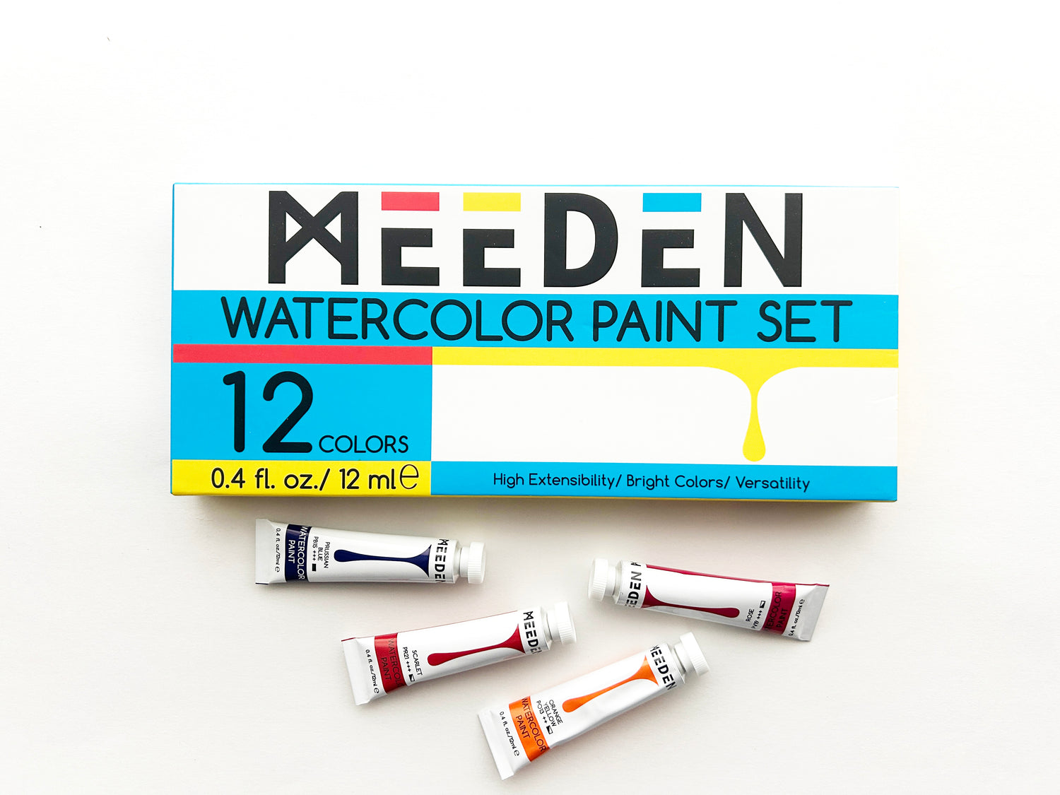 12-Color Watercolor Paint Set for Calm, Intuitive Painting & Creative Reset
