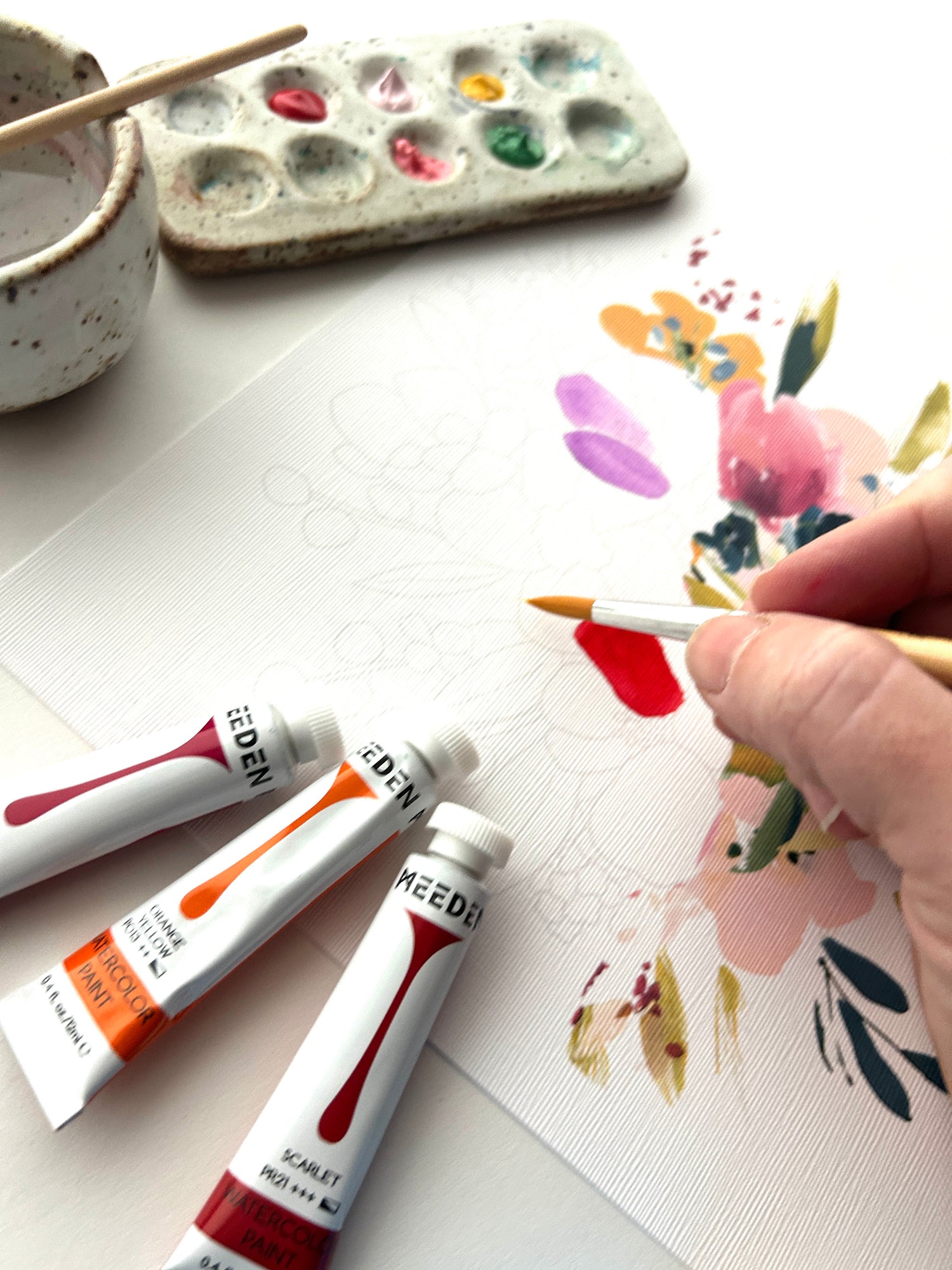 12-Color Watercolor Paint Set for Calm, Intuitive Painting & Creative Reset