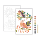 Birds in Balance Nature Meditative Art Paint by Number Kit