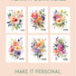All-in-One Watercolor Postcards: Vibrant Botanicals