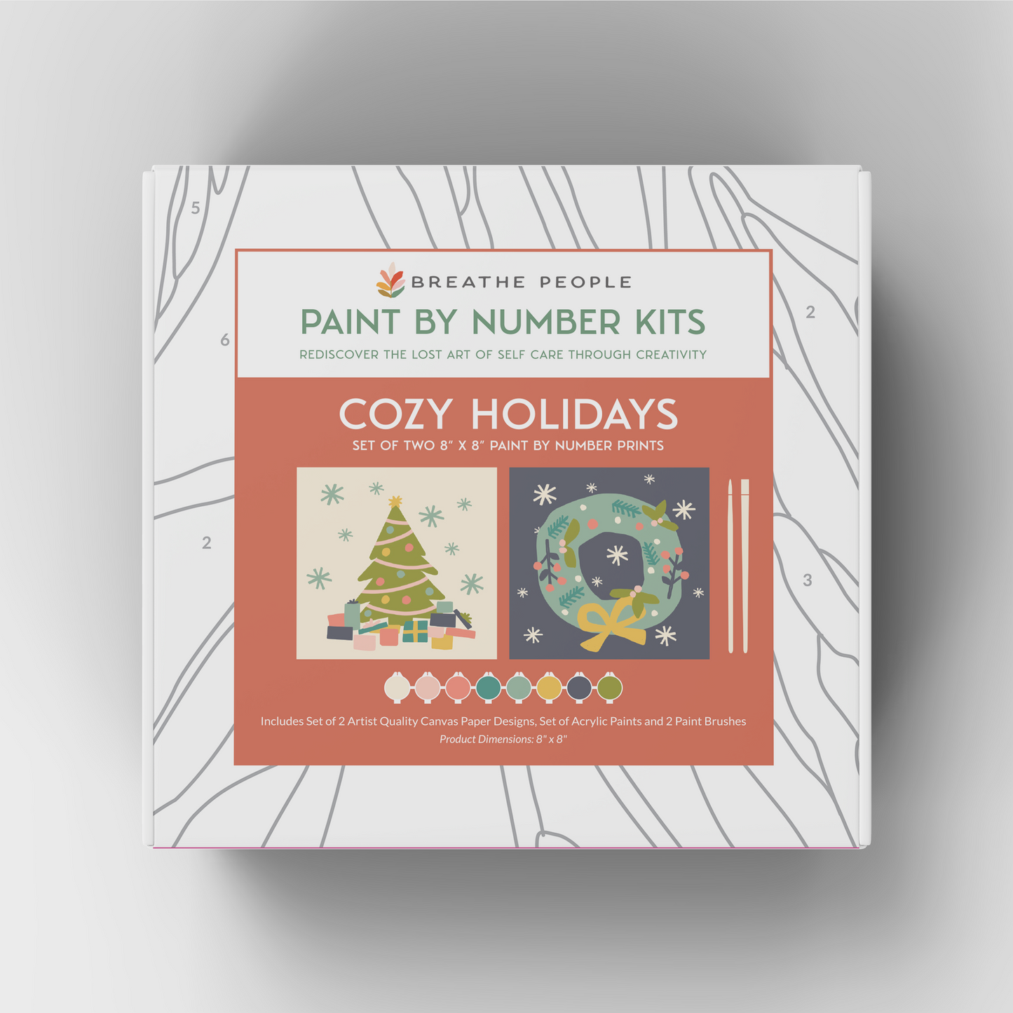 Cozy Holidays Holiday Art Paint by Number Kits