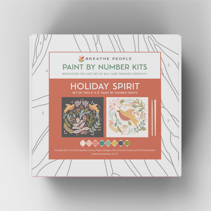 Holiday Spirit Art Paint By Number Kits