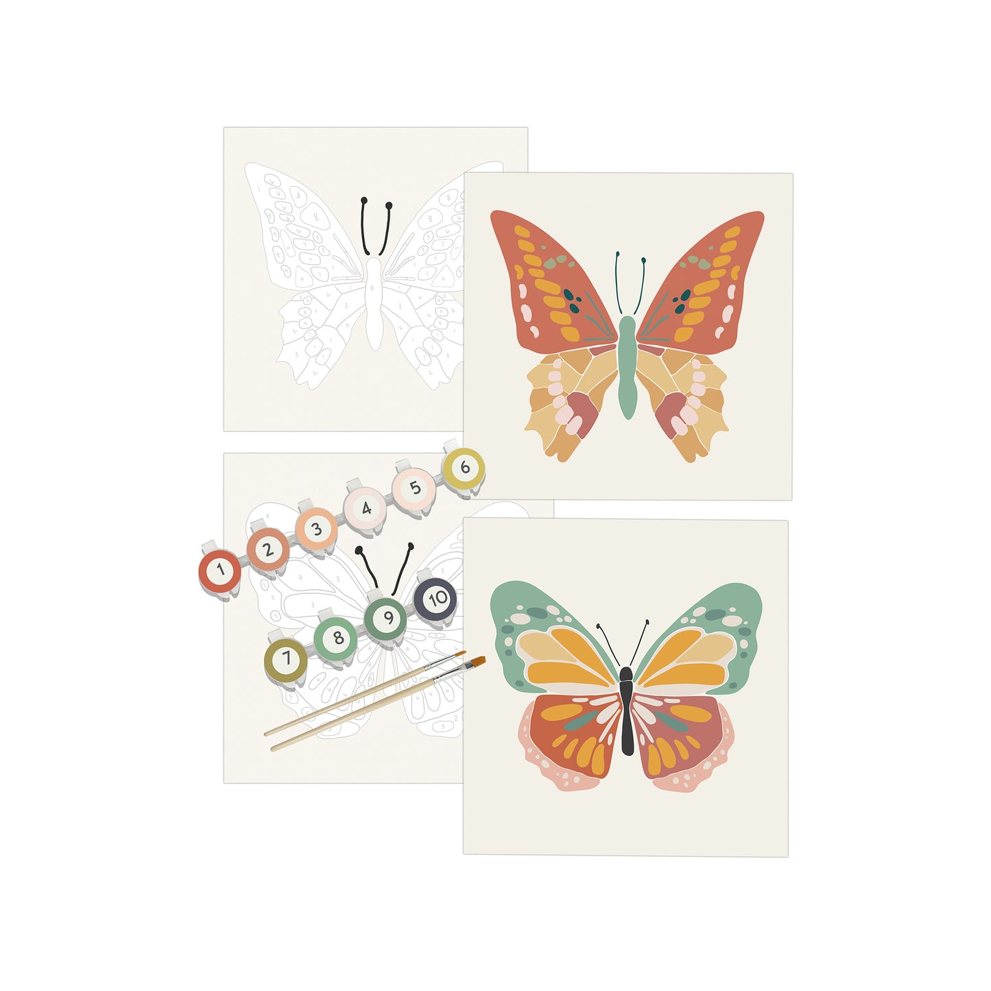 Butterflies Paint By Numbers Kit