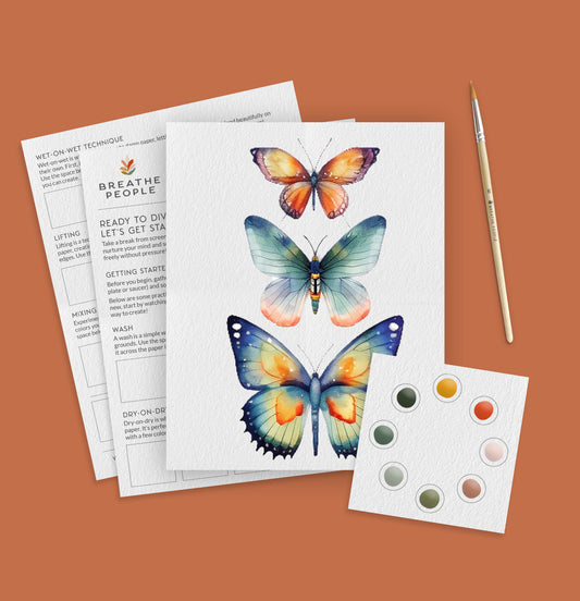 Butterflies All-In-One Watercolor Kit