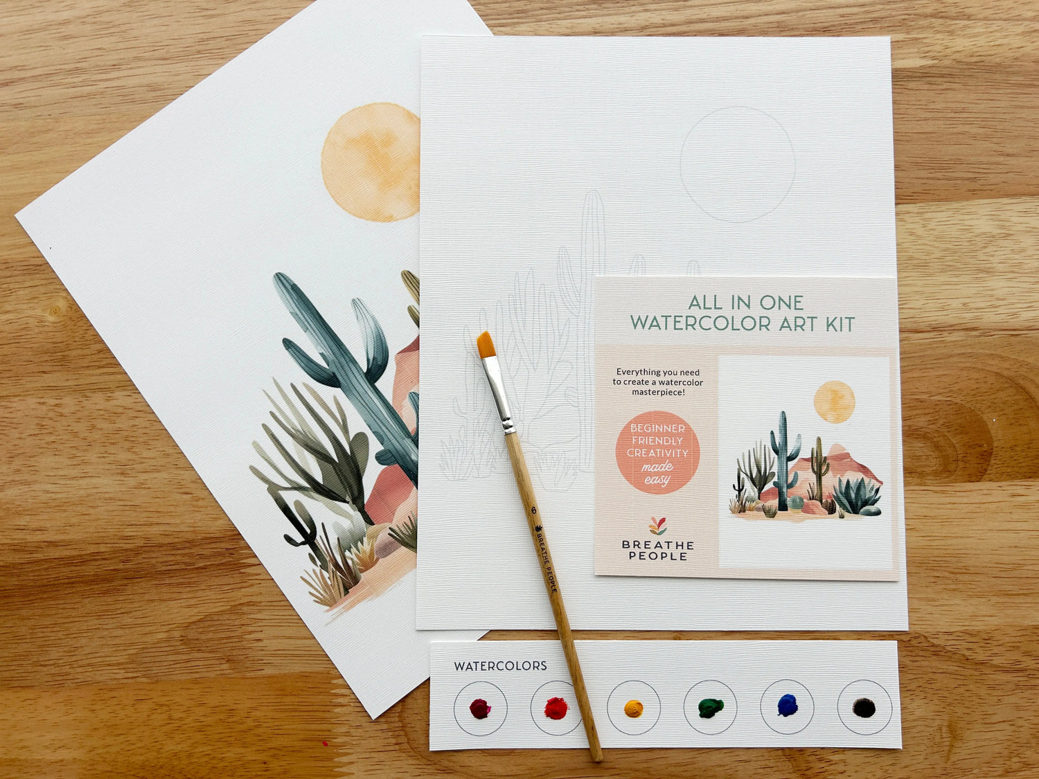 Cactus All-In-One Watercolor Kit