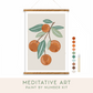 Citrus Branch Meditative Art Paint by Number Kit