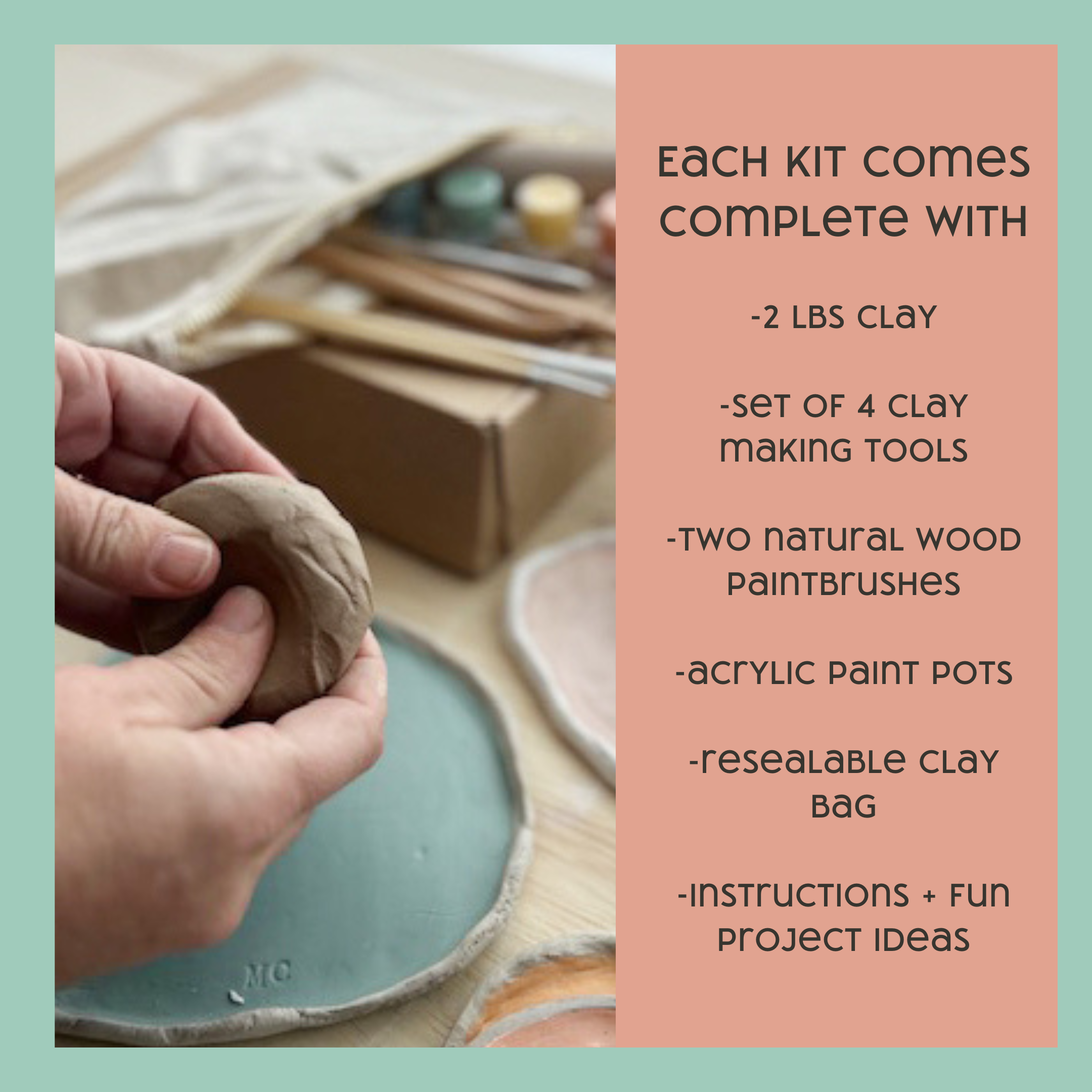 Petite Artisan Clay Date: Clay Kit for 2 – Breathe People