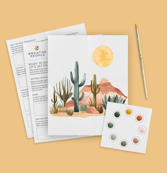 Desert Landscape All-In-One Watercolor Kit