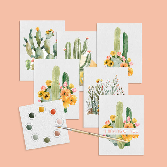 All-in-One Watercolor Postcards: Desert Botanicals