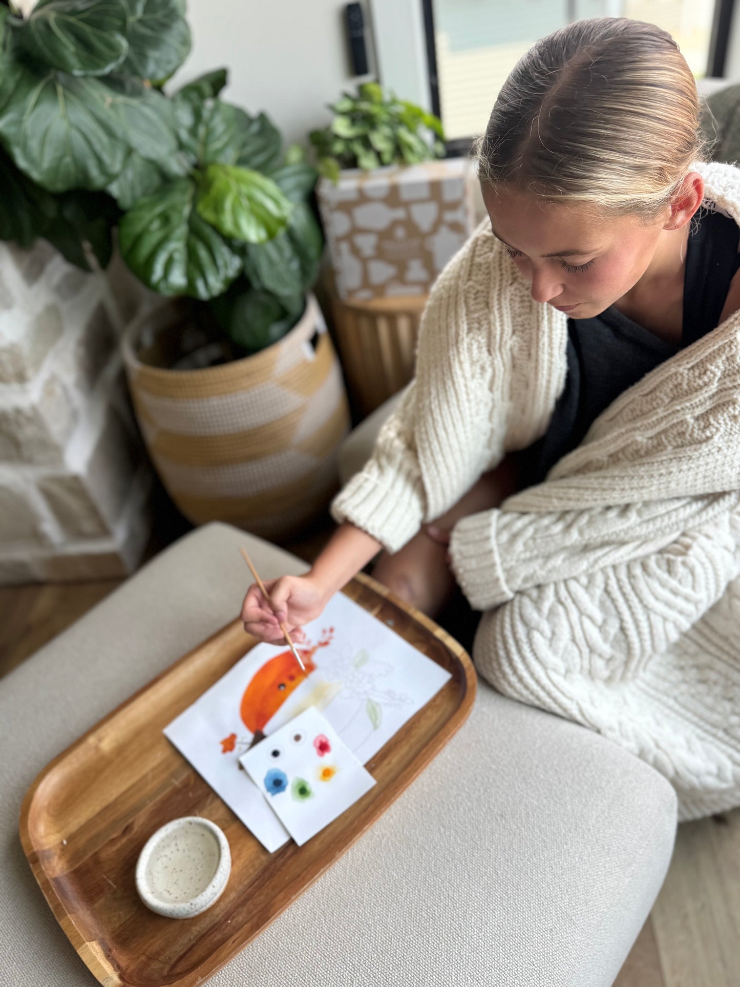 All-in-One Watercolor Kits for Cozy Fall Days- Haunted House