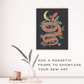 Floral Snake Meditative Art Paint by Number Kit