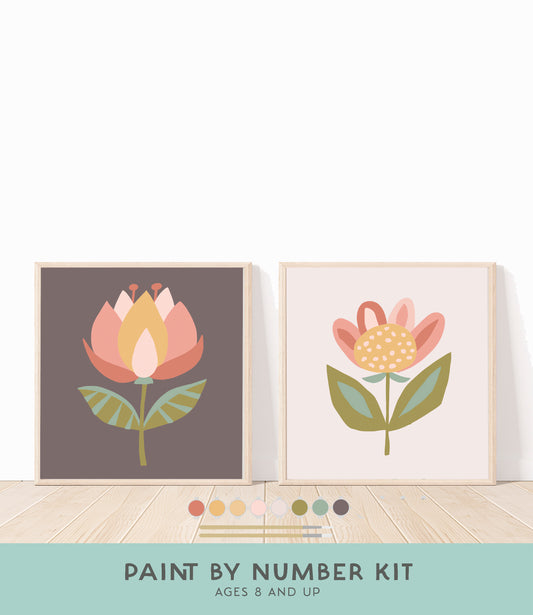 Flowers Paint by Number Kit